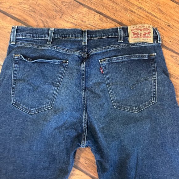 Levis 505 jeans men’s 40x32 Regular Straight Fit blue stretch work comfort - Picture 7 of 11